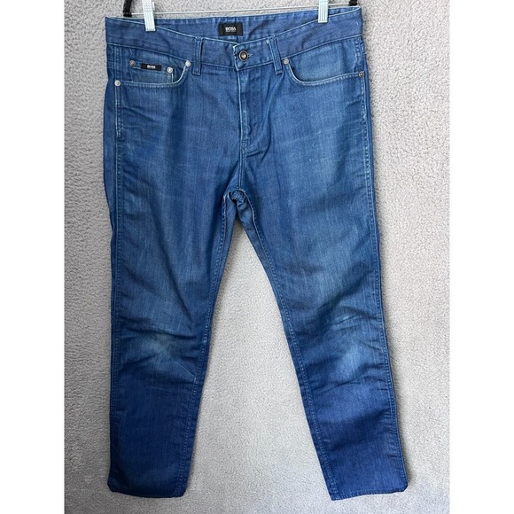 Hugo Boss Jeans Mens 36x34 Blue‎ Medium Wash Denim Delaware - Picture 1 of 14